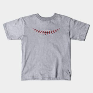 Baseball Lace smile Kids T-Shirt